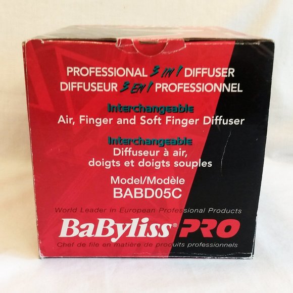 Babyliss Pro-Interchangeable 3 in 1 Diffuser-Universal Fit-Model BABD05C - Picture 12 of 13